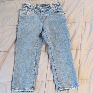 Cat & Jack Light Blue Kids Jeans Paperbag Waist